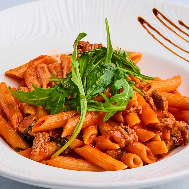Penne all arrabbiata pasta.