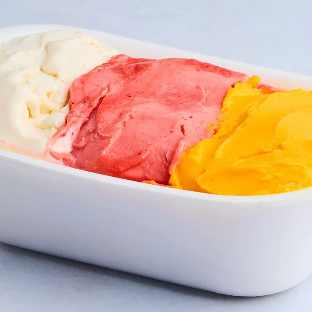 Italiensk gelato sorbet.